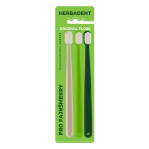 Herbadent Original Floss zubní kartáček 3 ks Výprodej