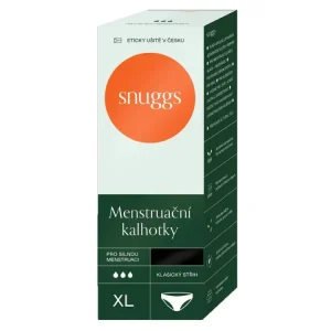 Super Cena Snuggs Menstruační kalhotky silná menstruace klasický střih velikost XL