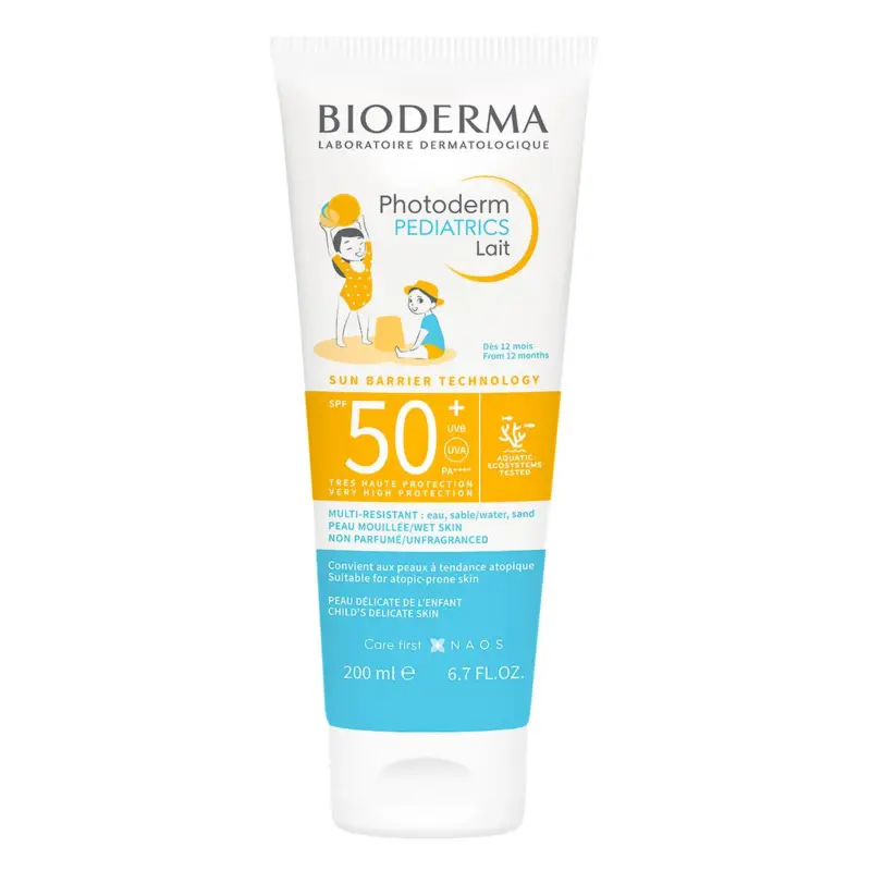 Novinka Bioderma Photoderm Pediatrics opalovací mléko SPF50+ pro děti 200 ml