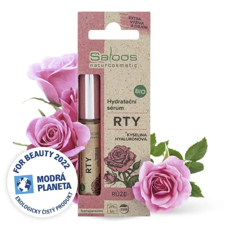 Akční Cena Saloos BIO Hydratační sérum na rty s růží 7 ml