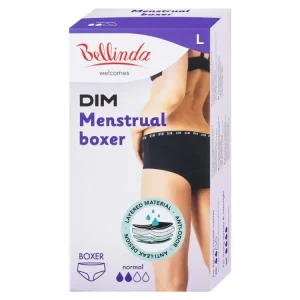 Bellinda Menstruační kalhotky boxerky normal velikost L černé 1 ks Vrácení Zdarma