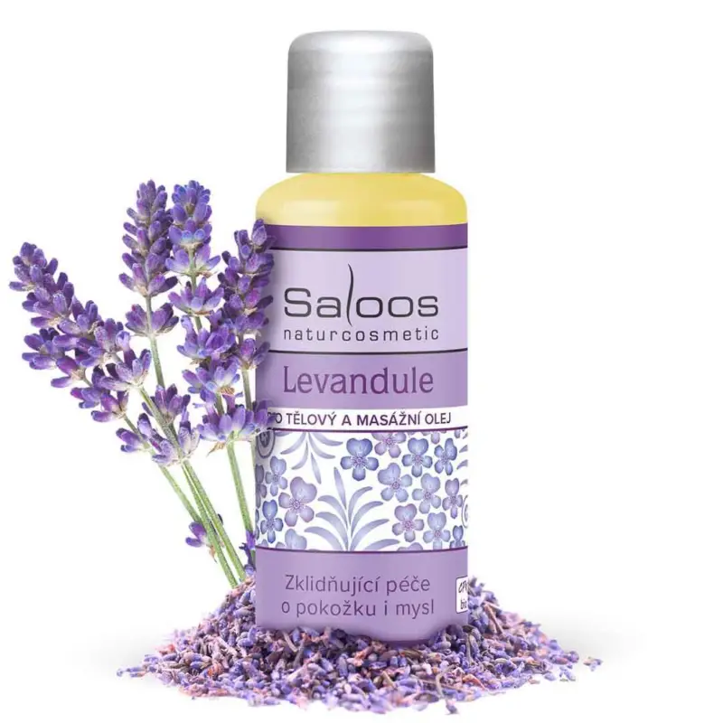 Značkový Saloos Tělový a masážní olej s levandulí 50 ml