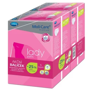 MoliCare Lady Pants Inkontinenční kalhotky 5 kapek M Duopack 2x8 ks Nejprodávanější