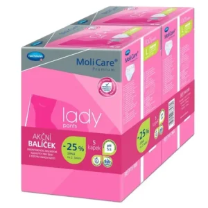MoliCare Lady Pants Inkontinenční kalhotky 5 kapek L Duopack 2x7 ks Poslední Šance