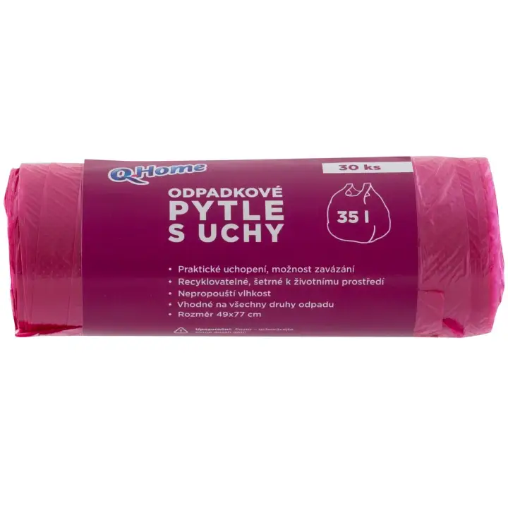 Akce Q-Home Odpadkové pytle s uchy 35l 30ks