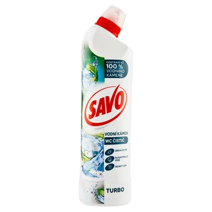 Savo Turbo na vodní kámen WC gel 700 ml Levný