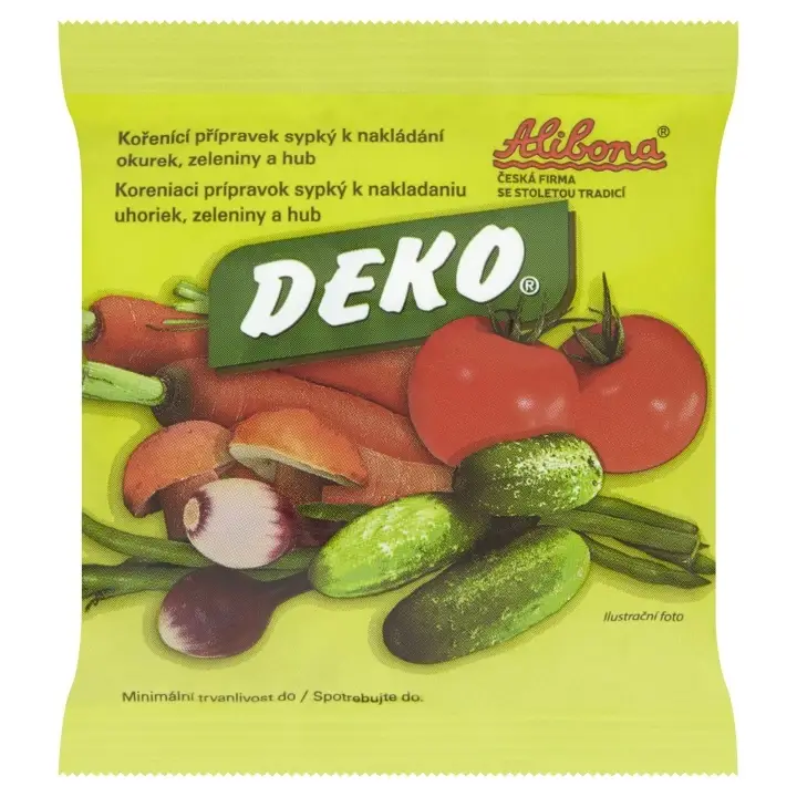Alibona Deko Kořenící přípravek sypký k nakládání okurek, zeleniny a hub 100g Výprodej