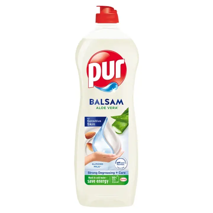 Pur Balsam Aloe Vera Čisticí prostředek na ruční mytí nádobí 750 ml Vysoce Kvalitní