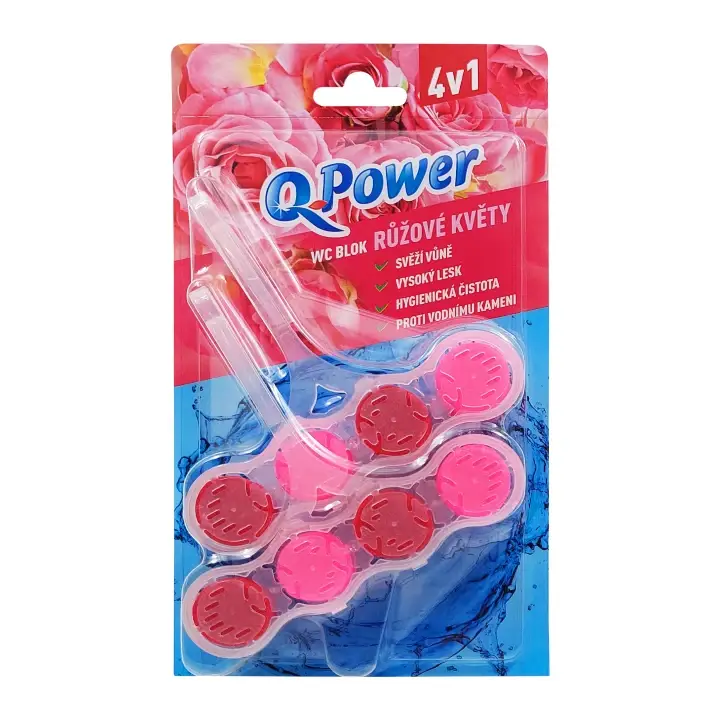 Doprava Zdarma Q-Power Tuhý WC závěs Růžové květy 2 ks