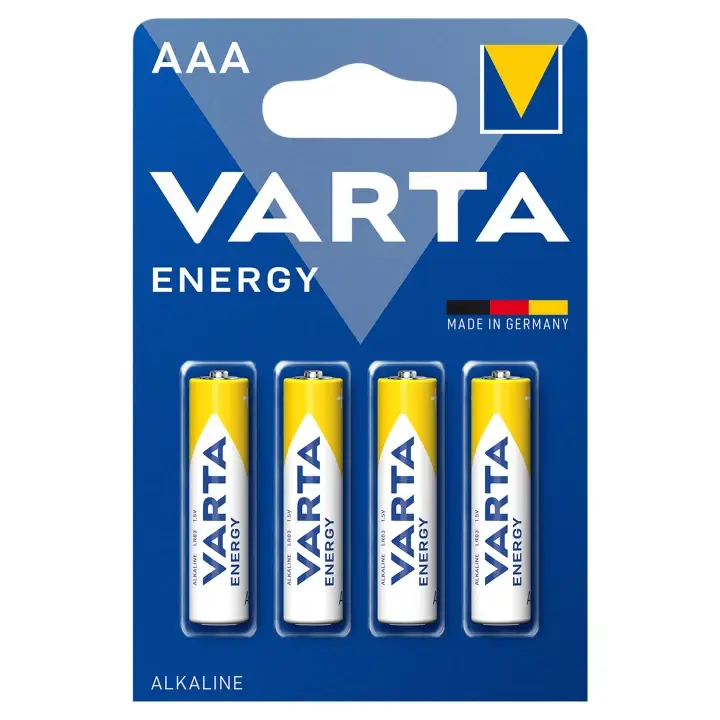 Varta Energy AAA Alkalické baterie 4 ks Nová Kolekce