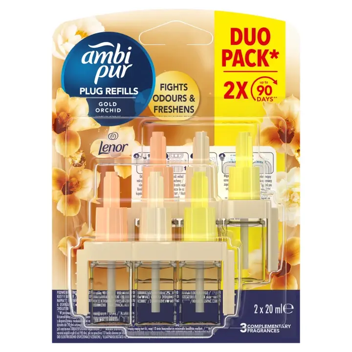 Nízká Cena Ambi Pur 3Volution Gold Orchid Náhradní náplň do osvěžovače vzduchu 40 ml