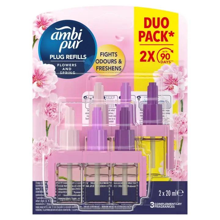Ambi Pur 3Volution Náhradní náplň do osvěžovače vzduchu Flowers and Spring 40 ml Sleva