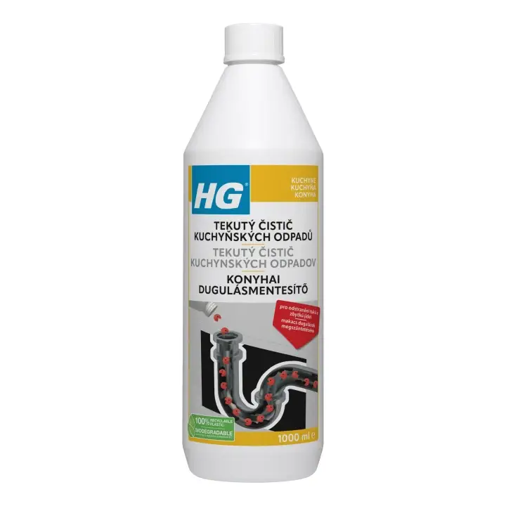 HG Tekutý bio čistič kuchyňských odpadů 1 l Omezená Nabídka