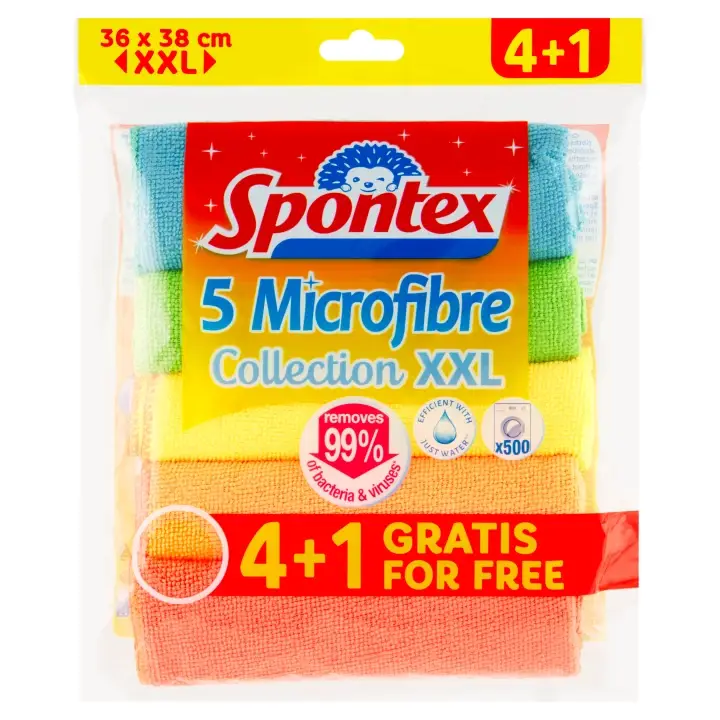 Spontex Hadříky z mikrovlákna XXL 4 + 1 ks Odeslání Ihned