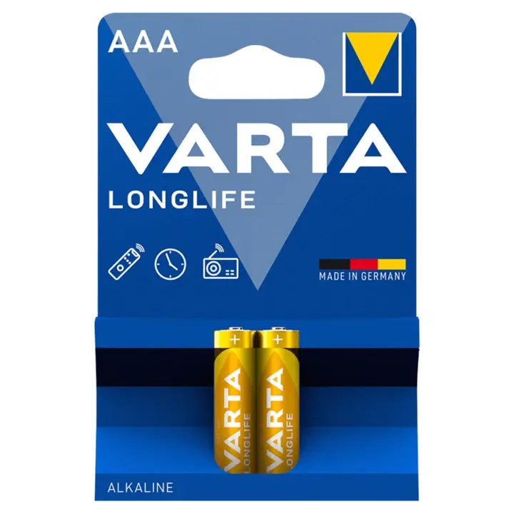 VARTA Longlife AAA alkalické baterie 2 ks Výprodej