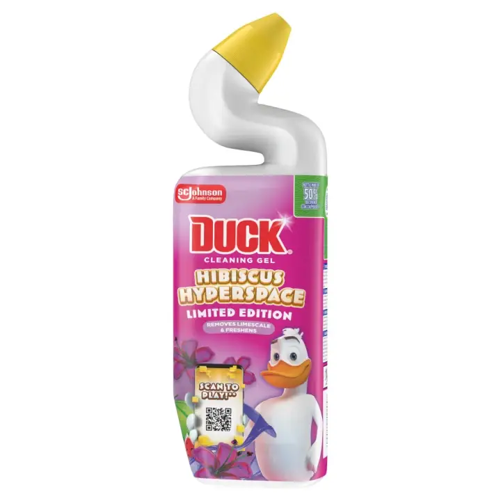 Top Prodej Duck Cleaning gel WC čistič Hibiscus Hyperspace 750 ml