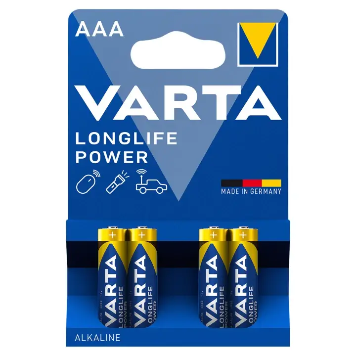 Varta Longlife Power AAA Alkalické baterie 4 ks Horká Nabídka