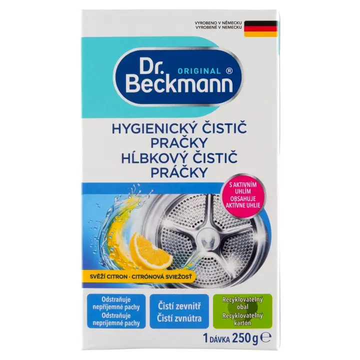 Dr. Beckmann Hygienický čistič pračky svěží citron 250g Pouze Dnes