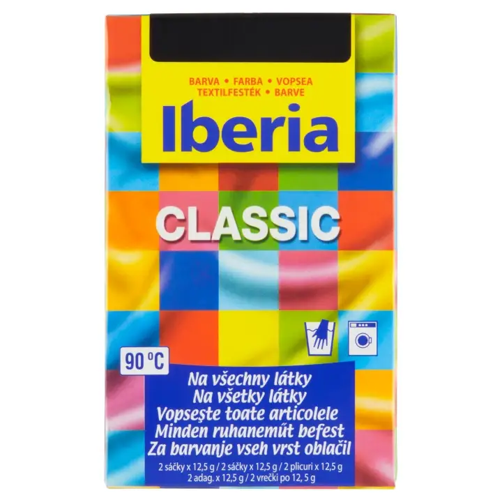 Iberia Classic Barva na všechny látky černá 2 x 12,5g Hit Sezóny