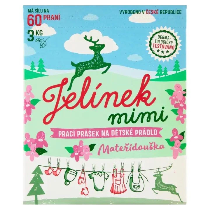 Jelínek Mimi Prací prášek na dětské prádlo mateřídouška 60 PD Rychlé Dodání