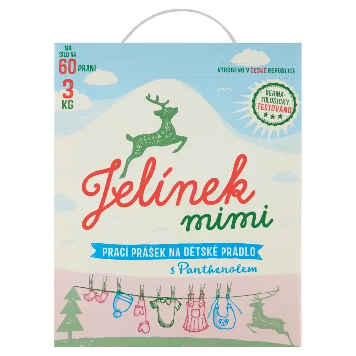 Tovární Cena Jelínek Mimi Prací prášek na dětské prádlo s panthenolem 60 PD