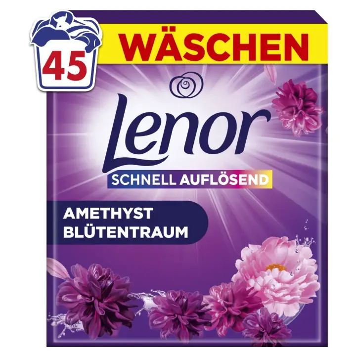 Hit Sezóny Lenor Amethyst Flower prací prášek na barevné prádlo 45 PD