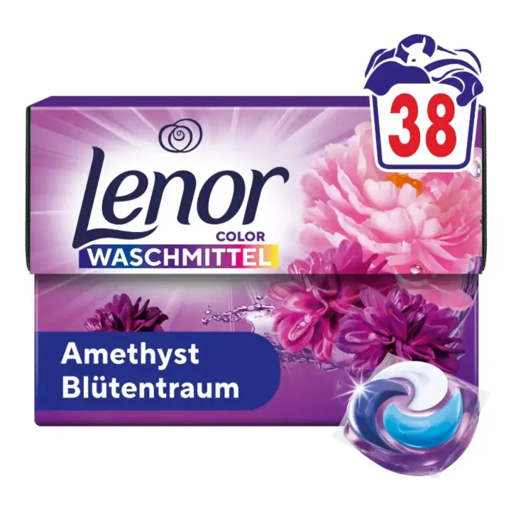 Sezónní Sleva LENOR PODS® Amethyst Flower kapsle na praní na barevné prádlo 38 PD