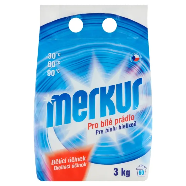 Merkur Univerzální prací prostředek pro bílé prádlo se speciální bělicí přísadou 60 PD Sleva
