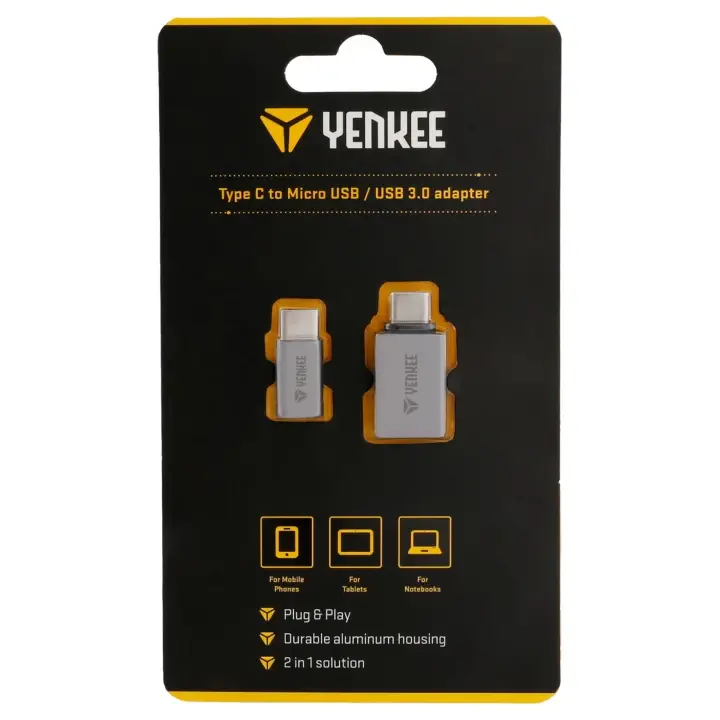Nová Kolekce Yenkee Adapter YTC 021 USB C MIC USB A