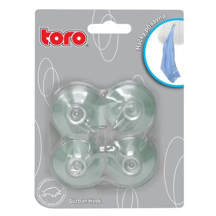 Ověřený Toro Háčky přísavné bezbarvé 4 ks