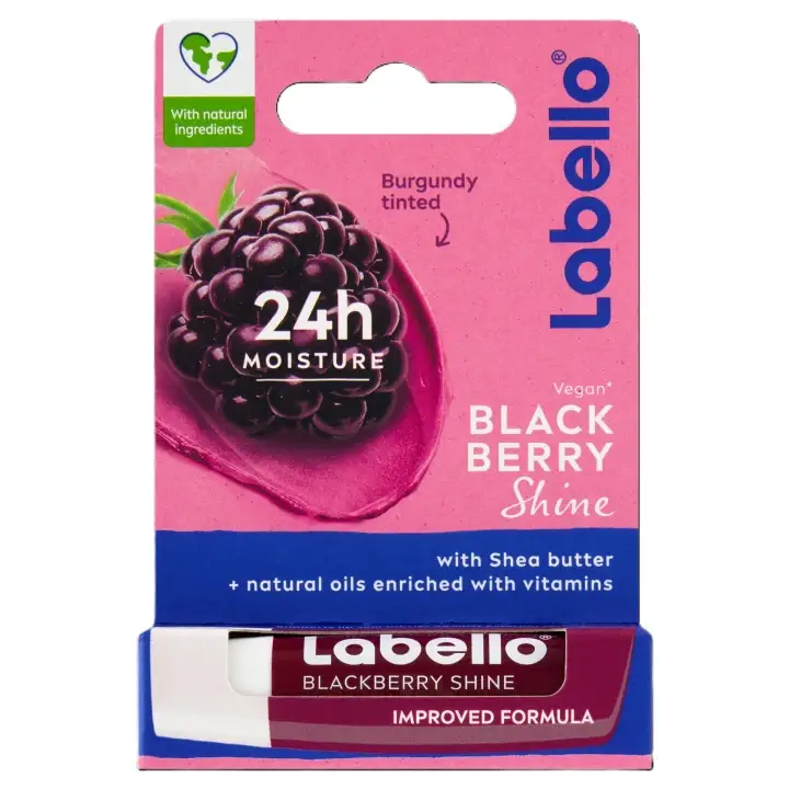 Labello Blackberry Shine Pečující balzám na rty 4,8 g Sezónní Sleva