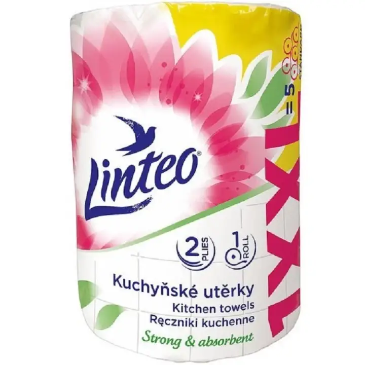 Linteo kuchyňské utěrky XXL 50m, 2vrstvé, 1 role Horká Nabídka