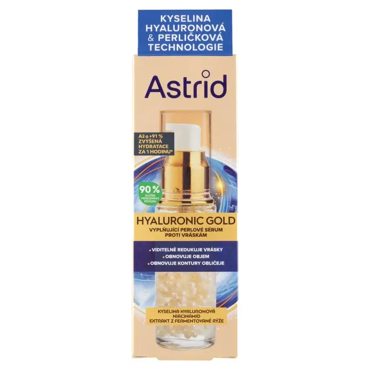 Astrid Hyaluronic Gold vyplňující perlové sérum proti vráskám 30ml Originální