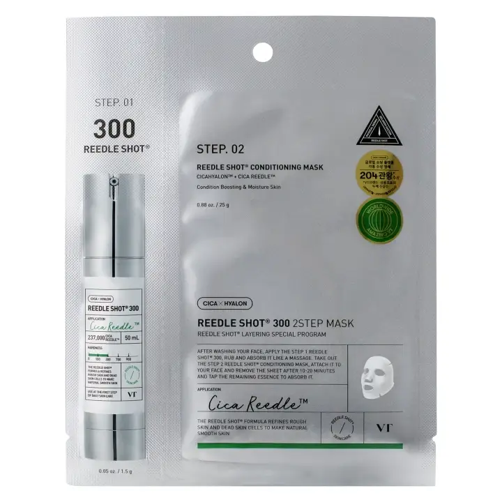 VT Cosmetics Reedle Shot 300 2-step Mask Pleťová maska 1,5 g + 25 g Nová Kolekce