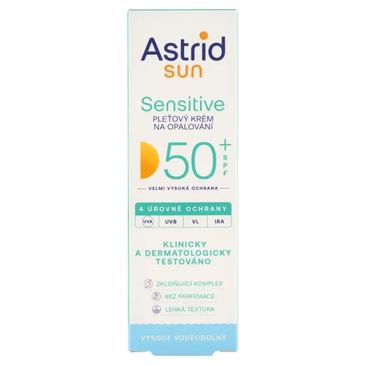 Akční Nabídka Astrid Sun Sensitive pleťový krém na opalování SPF 50+ 50ml