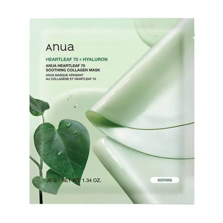 Autentický ANUA Heartleaf 70 Collagen Pleťová maska 1 ks