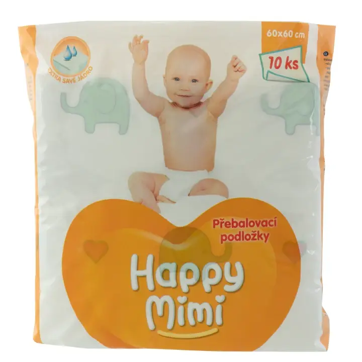 Happy Mimi Dětské přebalovací podložky 60x60cm 10 ks Hit Sezóny