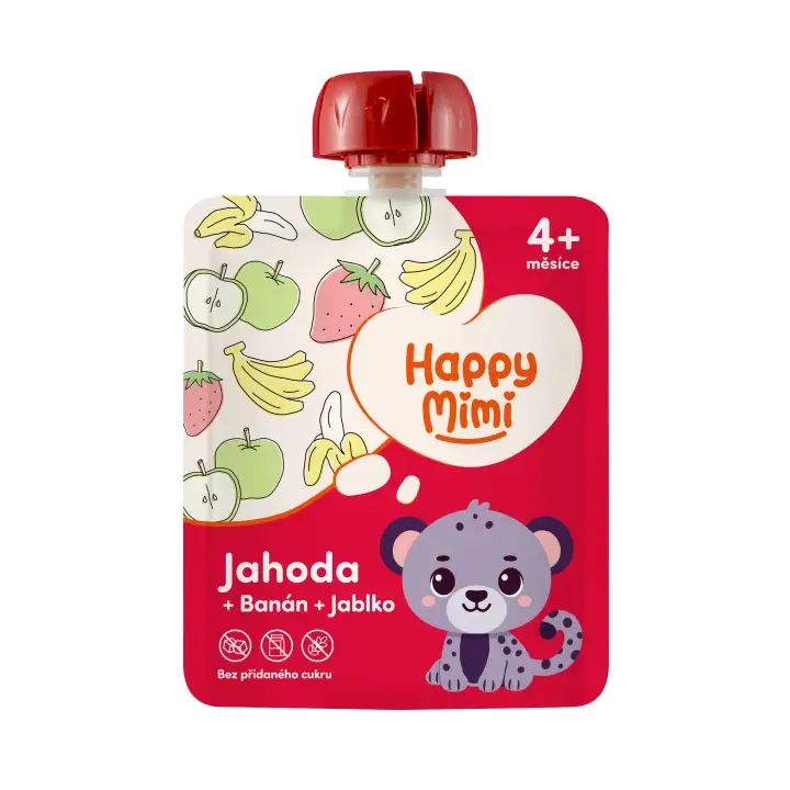Doprava Zdarma Happy Mimi ovocný příkrm Jahoda 90g