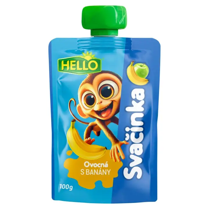Hello Ovocná svačinka s banány 100g Zlevněný
