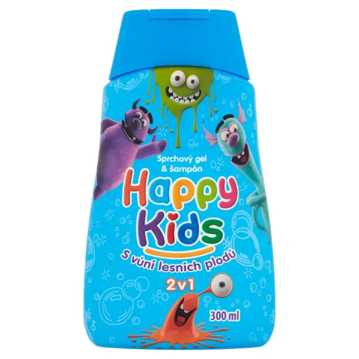 Horká Nabídka Happy Kids Sprchový gel a šampon s vůní lesních plodů 2v1 300ml