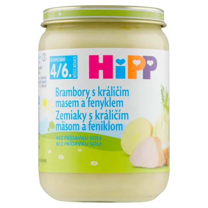Nízká Cena HiPP BIO brambory s králičím masem a fenyklem 190 g