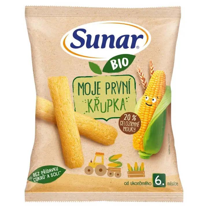 Aktuální Sunar BIO moje první dětská křupka 6m+, 25 g
