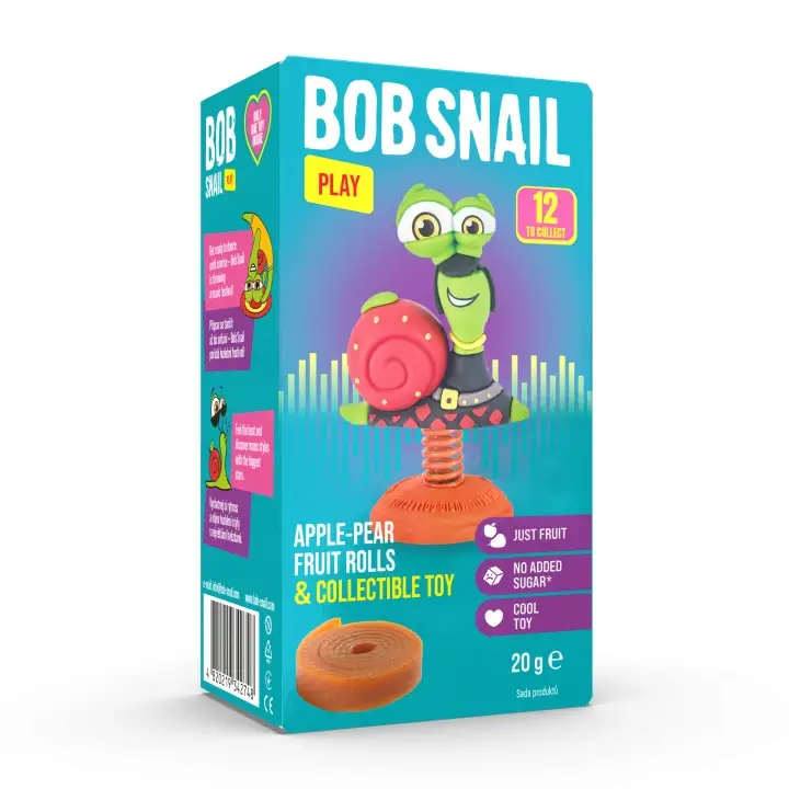 Šnek BOB jablko-hruška s hračkou 20g Časově Omezené