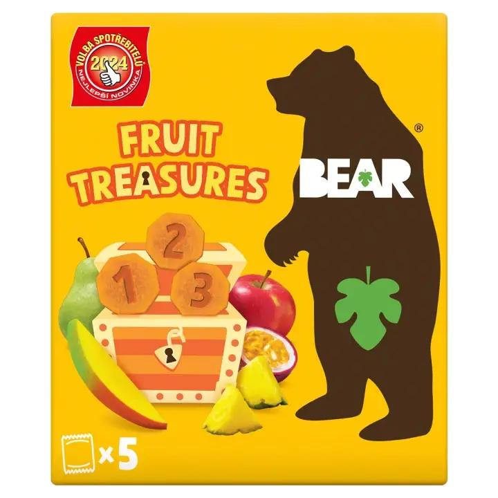 Aktuální BEAR Fruit Treasures Tropical mango a marakuja 5 x 20g
