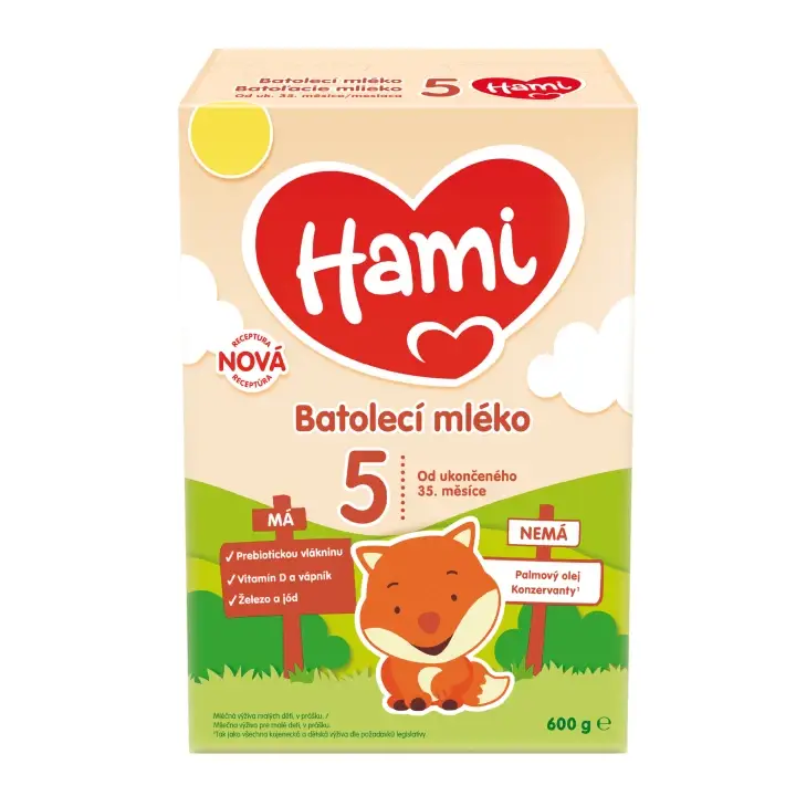 HAMI 5 batolecí mléko 600g Sleva