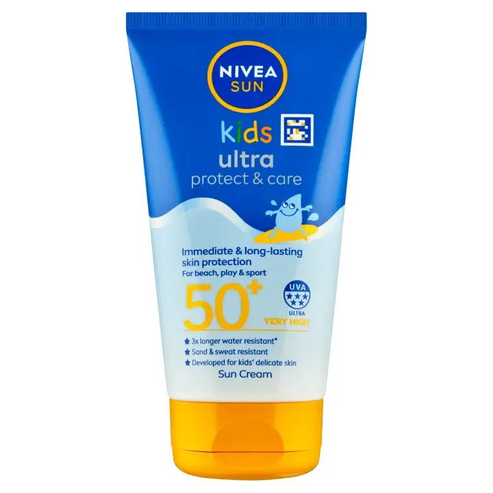 Aktuální Nivea Sun Ultra Protect & Care Dětské mléko na opalování OF 50+ 150ml