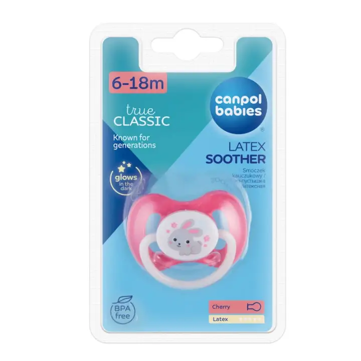 Časově Omezené Canpol babies Šidítko kaučukové třešinka B 6-18m, 1ks