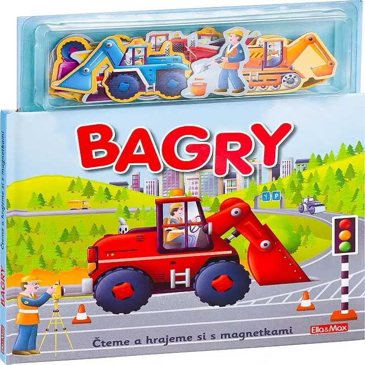 Časově Omezené BAGRY ─ Knížka s magnetkami