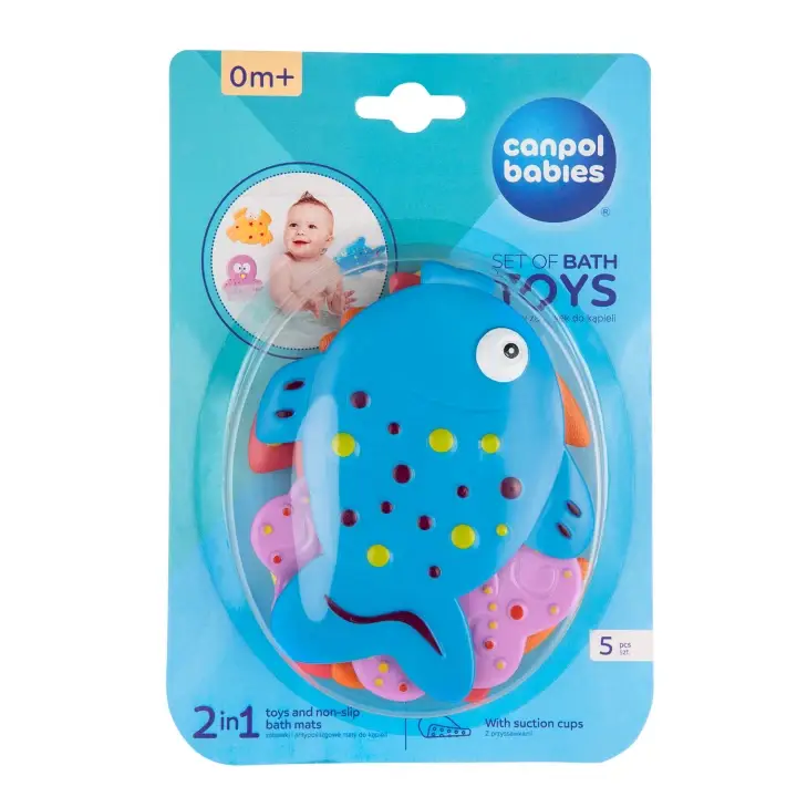 Canpol Babies Mini protiskluzové podložky do vany 5 ks Dokud Zásoby Vydrží