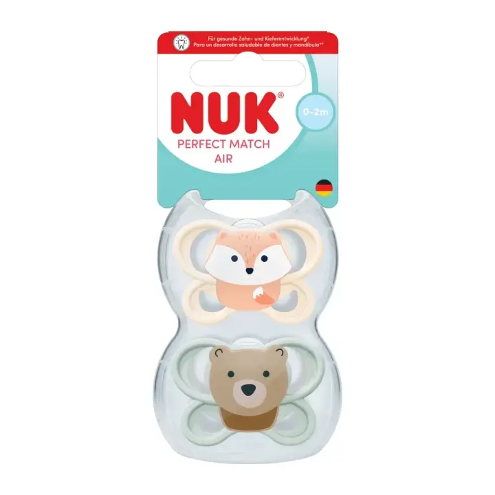 Nízká Cena NUK Dudlík Perfect Match AIR 0-2m 2 ks